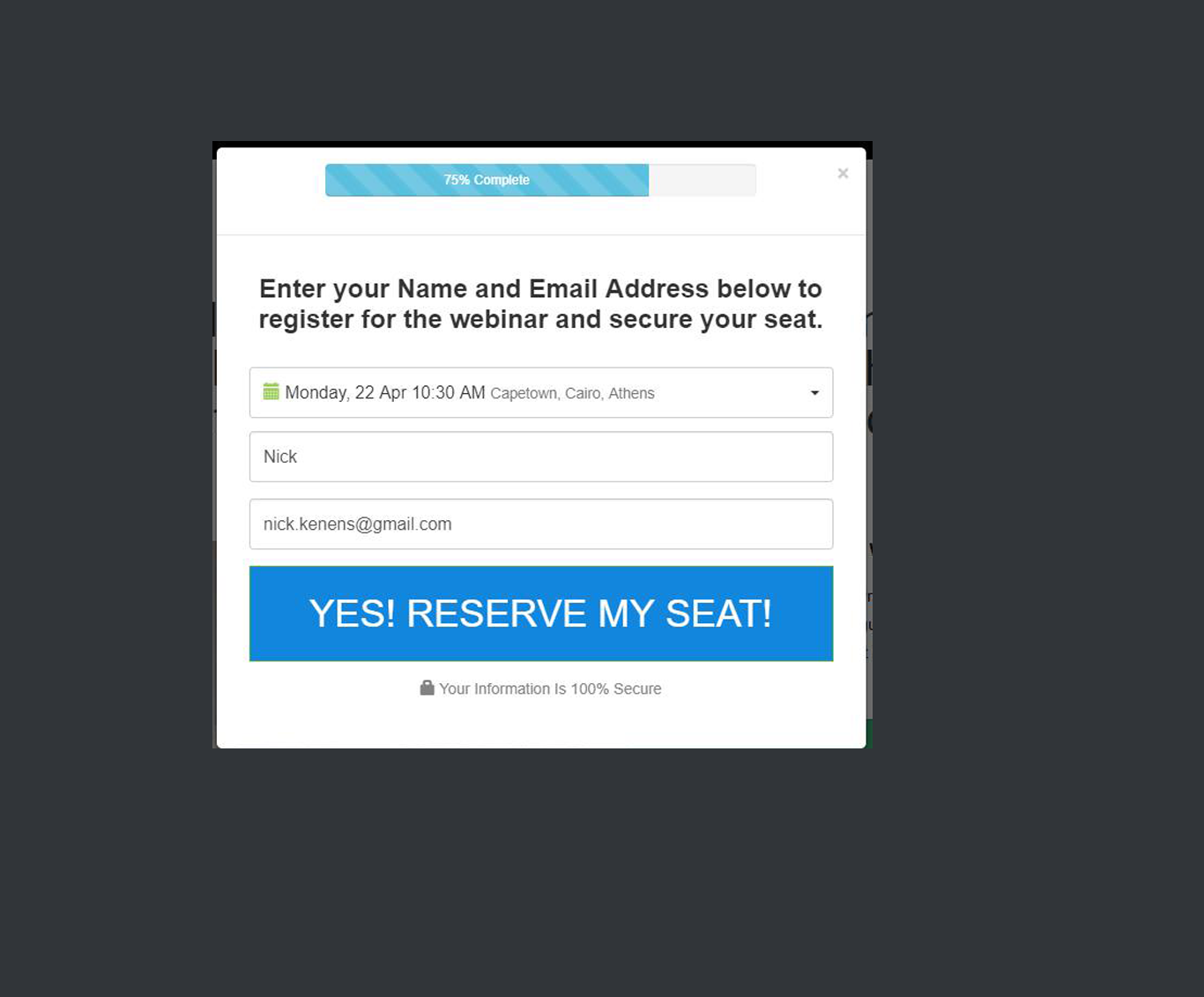 Everwebinar ClickFunnels custom pop up in ClickFunnels - Image 3
