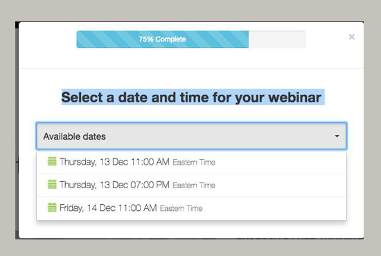 everwebinar custom pop up